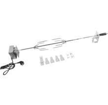 Grillspies met motor, houders en accessoires voor grillapparatuur