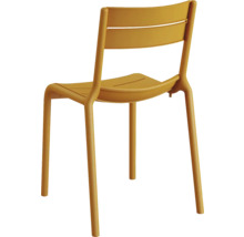 Metalen stoel met rugleuning