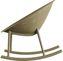 Schommelstoel van kunststof met perforaties