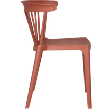 Kunststof stoel, zijaanzicht