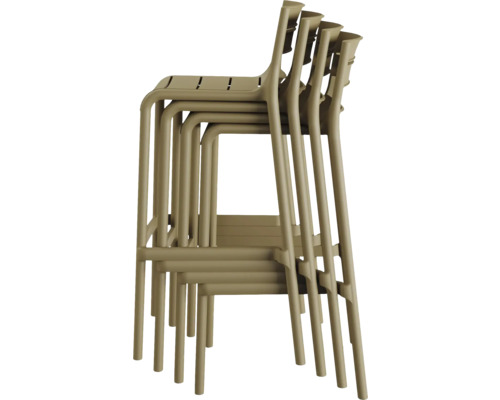 Stapel van meerdere barkrukken