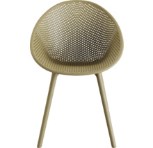 Geperforeerde kunststof stoel met vier poten