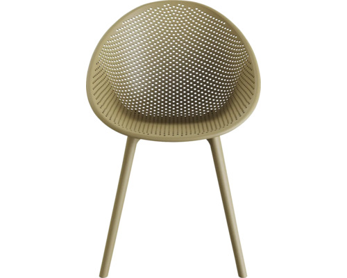 Geperforeerde kunststof stoel met vier poten