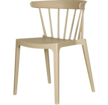 Stoel met rugleuning van kunststof