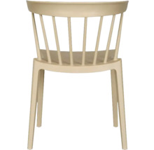 Stoel met rugleuning van kunststof