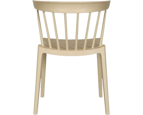 Stoel met rugleuning van kunststof