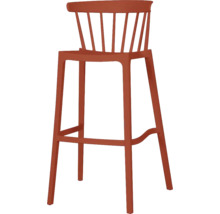 Kunststof barkruk met rugleuning