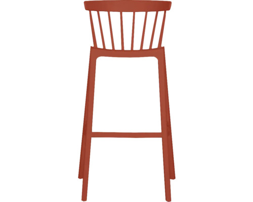 Stoel met rugleuning en vier poten