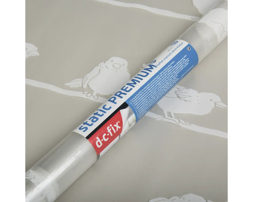 Rol transparante statische raamfolie met vogelmotieven