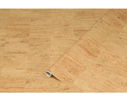 Kurkbehang met natuurlijke kurkstructuur op rol