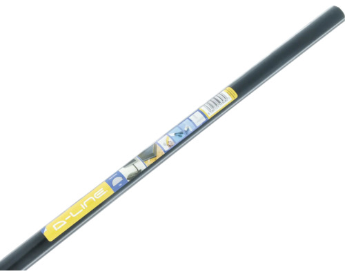 D-LINE Kabelgoot halfrond zelfklevend 30x15 mm zwart 200 cm D-Line kabelbeschermingsbuis voor kabelmanagement