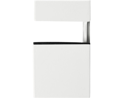 Gedetailleerde opname van een witte wandlamp