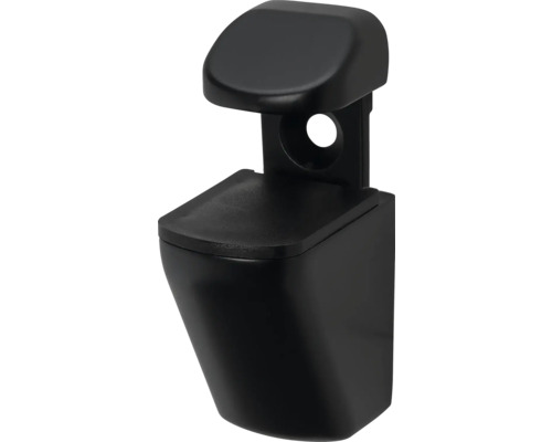 Zwarte toiletbril buffer voor wandtoiletten