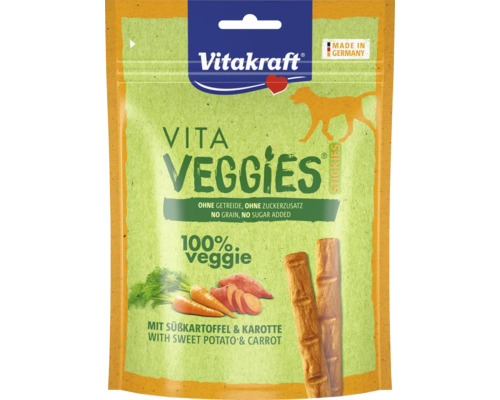 VITAKRAFT Hondensnack wortel/zoete aardappel Vitakraft Vita Veggies Stickies voor honden met zoete aardappel en wortel, zonder granen en zonder toegevoegde suiker