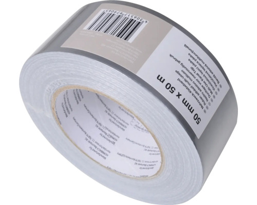 Grijze ducttape, 50 mm x 50 m