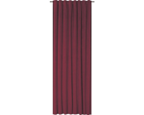 SOLEVITO Gordijn met plooiband Velvet rood 140x280 cm