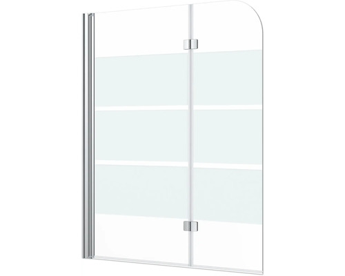 Glazen douchewand met bevestigingsmateriaal