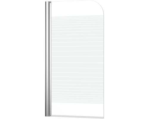 Douchescherm met horizontaal streepjespatroon