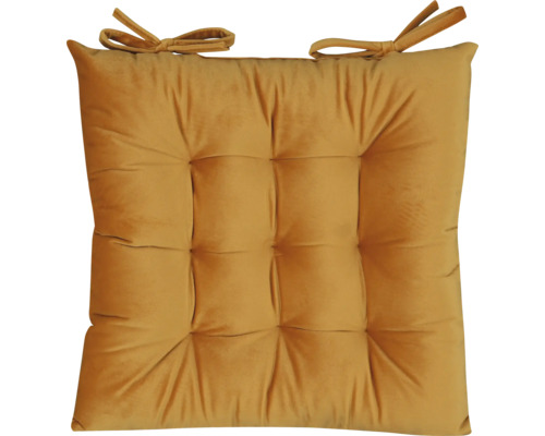 Vierkant stoelkussen met strikbanden voor bevestiging