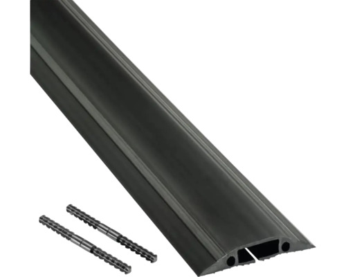 D-LINE Kabelbrug 83x14 mm rubber zwart 180 cm Kabelbrug met twee bevestigingsmaterialen voor kabelgeleiding