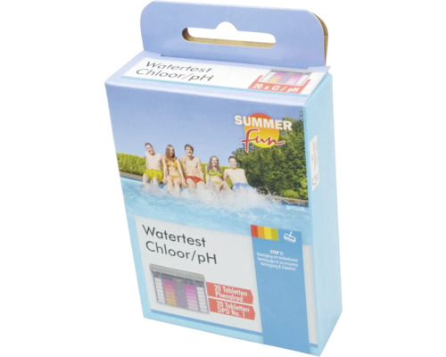 Zwembadwatertest Chloor en pH-waarde