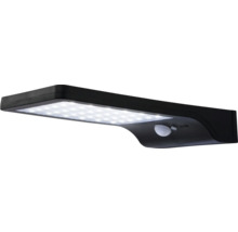 Zwarte LED-zonnelamp met bewegingssensor