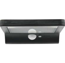 Zwarte LED-zonnelamp met bewegingsmelder