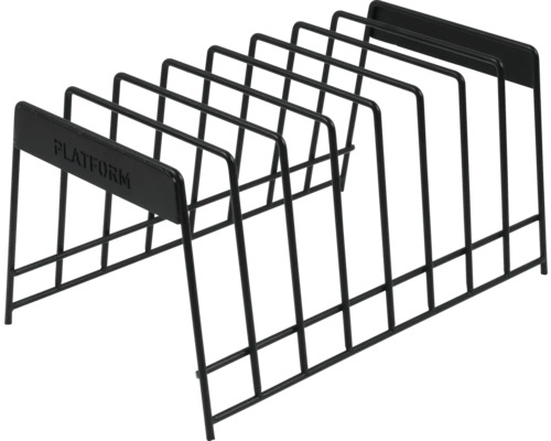 Metalen badkamerrek met meerdere compartimenten