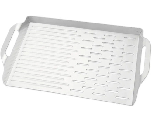 Metalen grillplaat met handgrepen