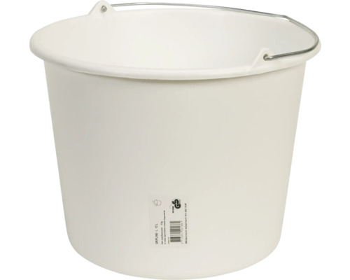 Kunststof emmer met metalen handvat, inhoud 12 liter