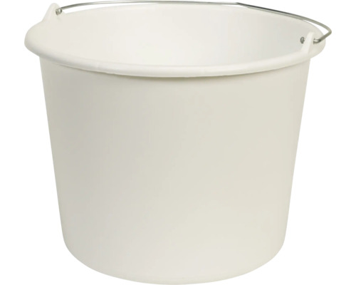 Kunststof emmer met metalen handvat