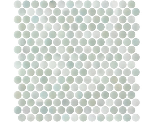 Zwembad mozaïektegel Danae wit 28,7x28,4 cm Mozaïektegel met ronde stenen