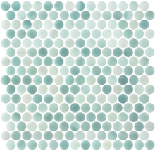 Tegelmat met ronde mozaïektegels