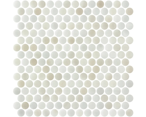 Zwembad mozaïektegel Gaia beige 28,7x28,4 cm Mozaïektegel met ronde steentjes