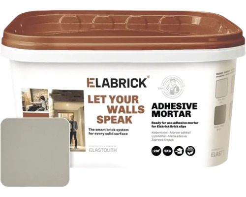 ELABRICK Lijmmortel lichtgrijs 5kg