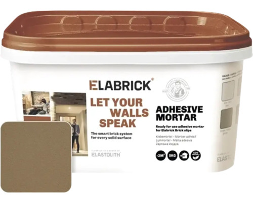 ELABRICK Lijmmortel bruin 5 kg