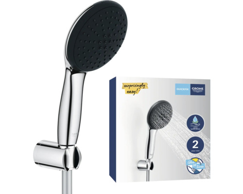 Grohe handdouche met twee straalsoorten en verpakking