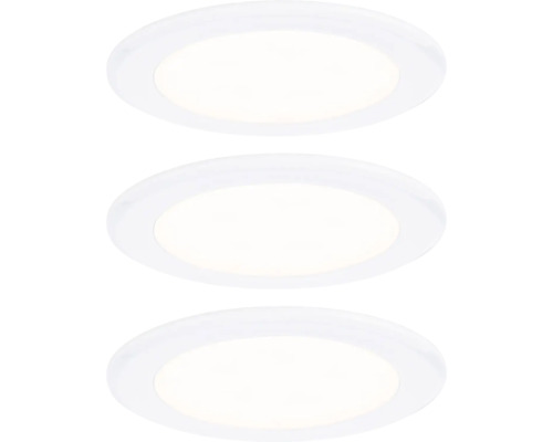 Drie ronde led-inbouwspots