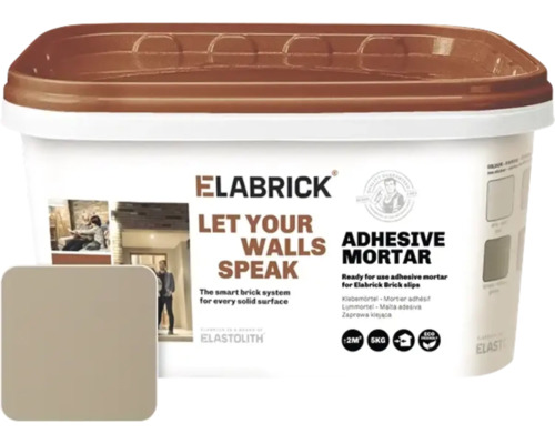 ELABRICK Lijmmortel zandgrijs 5 kg