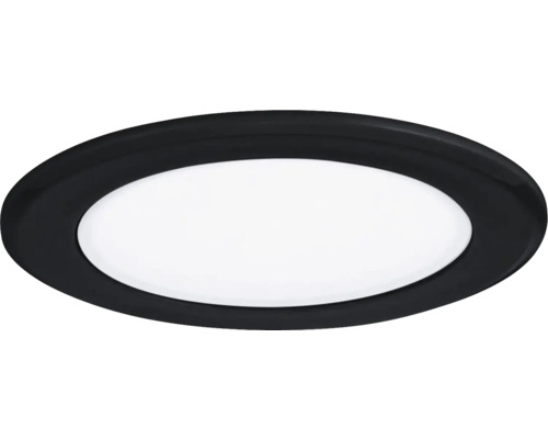Ronde led-plafondlamp met zwarte rand