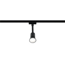 Zwarte railspot met LED-lamp