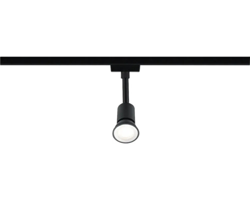 Zwarte railspot met LED-lamp