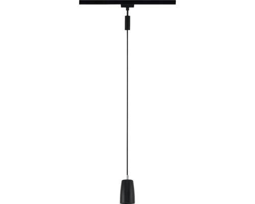Zwarte hanglamp met railsysteem