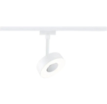 Witte LED-railspot met ronde spot