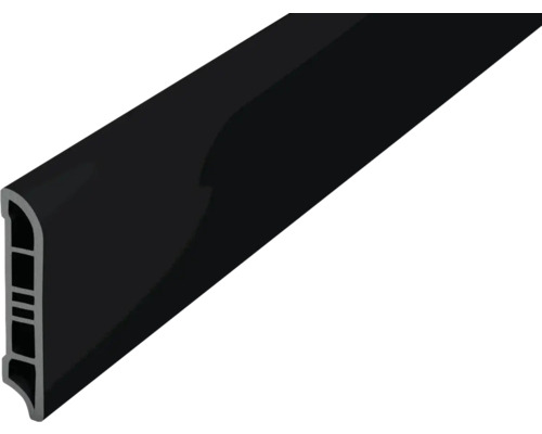 PRINZ Plint Cellpro 60 zwart 60x12 mm 2,4 m Kunststof afdichtprofiel