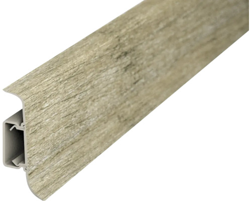PRINZ Plint met kabelgoot oak rusty 50x22 mm 2,5 m Plint met houtstructuur
