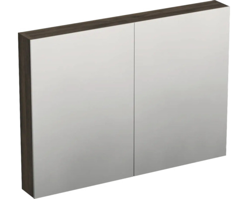 JUNGBORN Spiegelkast 2-deurs Trenta 100x72x14,4 cm gladstone tabacco eiken