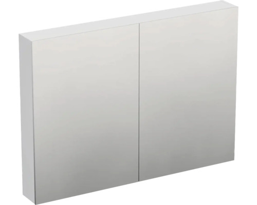 JUNGBORN Spiegelkast 2-deurs Trenta 100x72x14,4 cm wit hoogglans