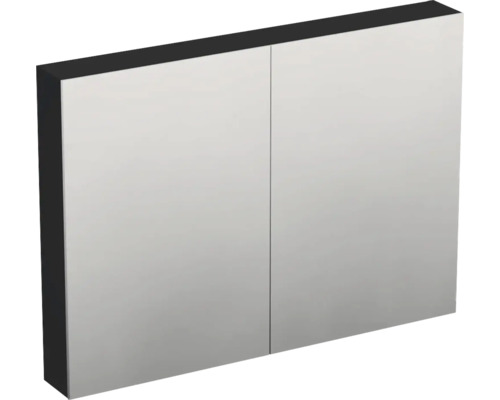 JUNGBORN Spiegelkast Trenta 72x100x14,4 cm zwart mat A9276