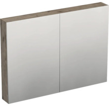 Spiegelkast met twee deuren en houten frame